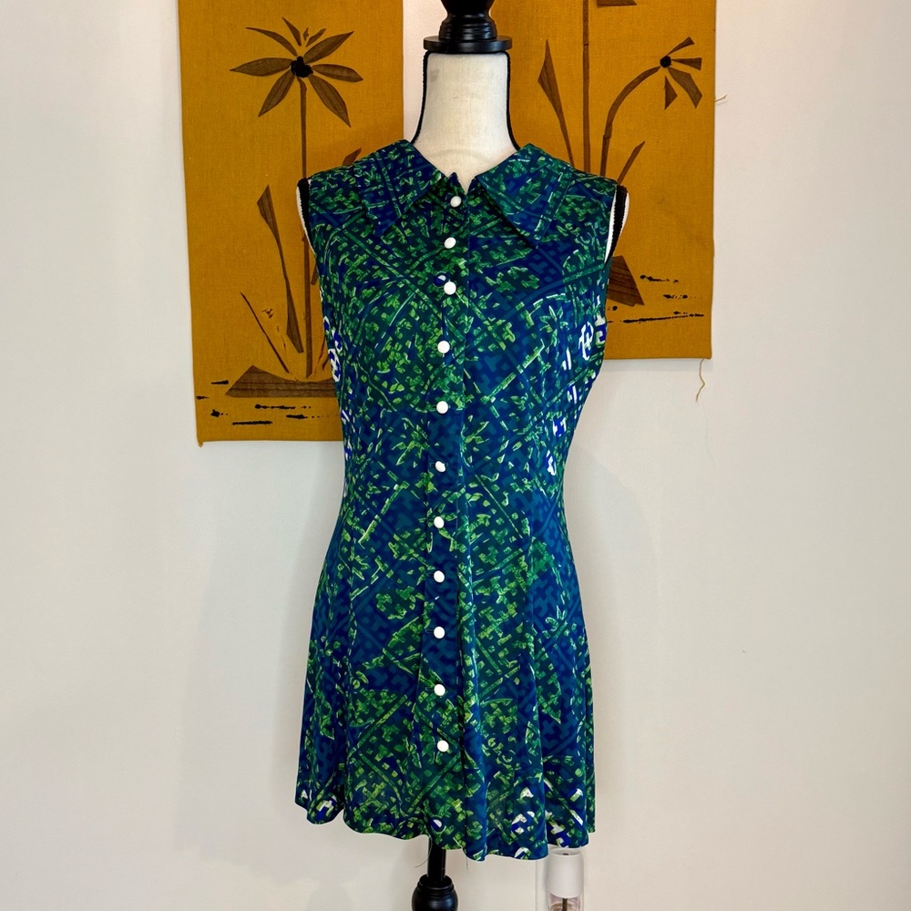 Vintage abstract pattern dress